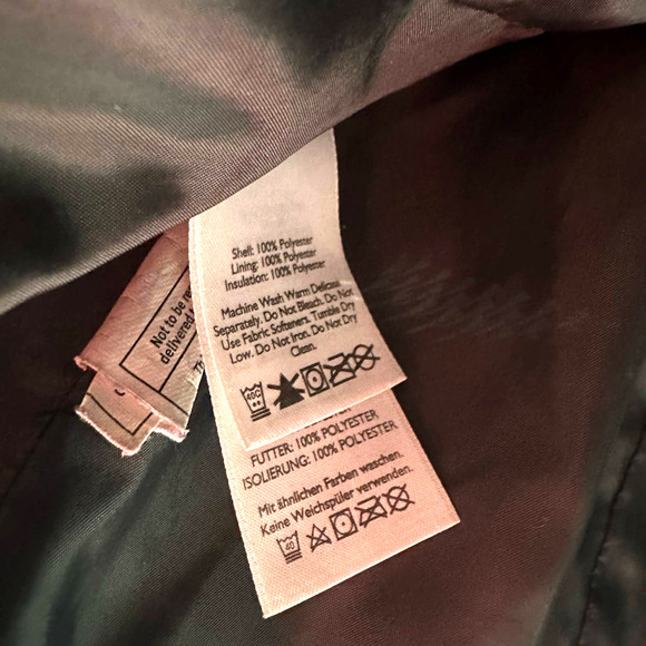 Eddie Bauer size XS black quilted puffer full zip vest with pockets - Picture 4 of 4